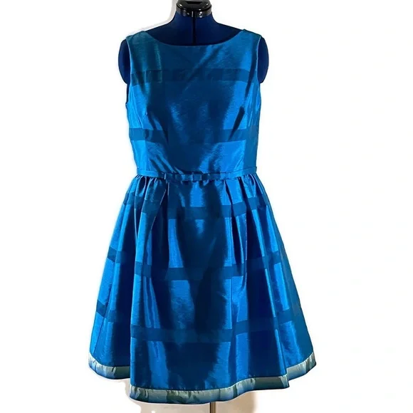 Taylor Dresses | Taylor Fit & Flare Dress | Color: Blue | Size: 16 | Roni73's Closet